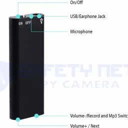 Safetynet Spy Smallest Voice Recorder Digital Audio Recording – 8GB Inbuilt 8 GB Voice Recorder image 3