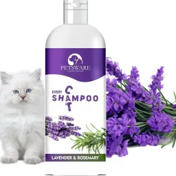 5 in 1 Lavender Cat Shampoo with Conditioner for Persian Cat & All Cat Types Anti-fungal, Anti-parasitic, Conditioning, Flea and Tick, Whitening and Color Enhancing Lavender Cat Shampoo-25