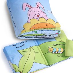 Plush Cloth Book for Baby & Kids|Crinkle Sound Stimulate Auditory Sense|12 Pages-16