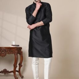 Men Cotton Silk Kurta Pyjama Set-image-107