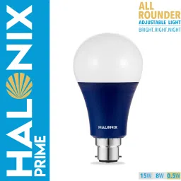 halonix 15 W, 8 W, 0.5 W Basic Round B22 LED Bulb image 3