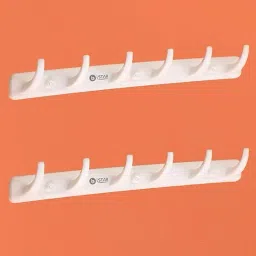 6 Pin Hook for Bathroom Cloth Hooks Wall Bathroom Hooks Rail for Hanging Keys Hook 6-image-64
