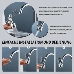 magnite 3 Modes Faucet Spray Head with Spring extendabble hose for easy cleaning kitchen Faucet Nozzle image 5