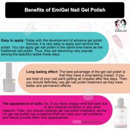 gleevia Combo Kit of UV Nail Primer, Top Coat Glossy, Base Coat and 2pc Gel Polish 7.5ml/each Code:E27-E28 image 3