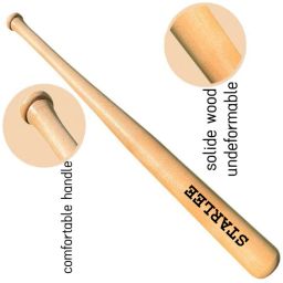 STARLEE-0.5 Heavy Duty Natural Wood Baseball Bat classic baseball {n@tural} Willow BaseballBat For 15+ Yrs-image-19