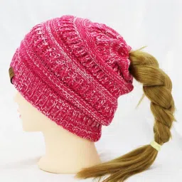 Woven, Self Design Beanie-image-2