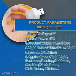 shreejee USB plug & Play Energy efficient LED light /Emergency light X8.215 (Pack of 8) LED Lantern image 4