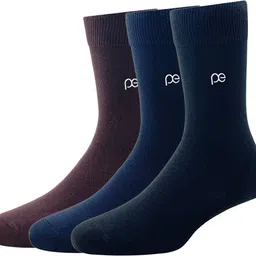 peter england Men Solid Calf Length-picture-2