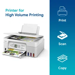 Canon PIXMA INK EFFICIENT G3770 Multi-function WiFi Color Ink Tank Printer with Black (135 ml) & Color (70 ml) ink bottles image 2