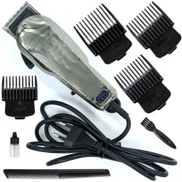 Gentleman Corded Waterproof Professional Beard Mustache Hair Trimmer High Power Hair Clipper Salon approved Electric Razor Cutter Hair Cutting Tool (1 Year Warranty) 19 Grooming Kit 0 minRuntime 7 Length Settings-6