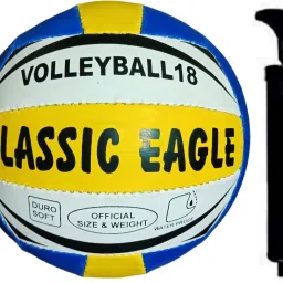 Classic Volleyball 18 Size-4 with air Pump (pack of 1) Volleyball - Size: 4-picture-22