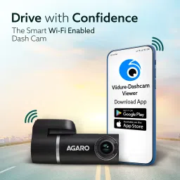 agaro Alpha Car Dash Camera, Dashboard Recorder, 3MP, 140 Degree Wide Angle, In-car Camera System image 2