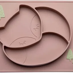 Silicone Feeding Plate for Babies With a suction Base,BPA free Unbreakable Plate- Silicone-3
