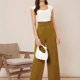 kotty Women Regular Fit Brown Viscose Rayon Trousers-picture-10
