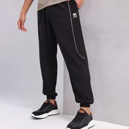 hrx by hrithik roshan Men Solid Black Track Pants-picture-16