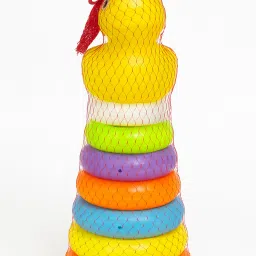Stackable Ring Toys with Duck & Bear Topper – Perfect Birthday Gift-41