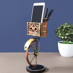 golden peacock Antique Metal Lorelai Pen Stand-picture-36
