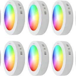9W 7-in-1 Multicoloure Surface panel Led Light pack of 10 Ceiling Light Ceiling Lamp-picture-15