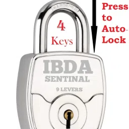 ibda same key lock | 5 lock with common key |multiple lock with single key|steel body Padlock image 2