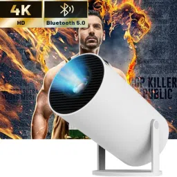 CLAIRBELL Smart Projector for Home 4K Support Rotabable Design withApp Netflix,YouTubeL393 (4500 lm / 1 Speaker / Wireless / Remote Controller) Portable Projector-22