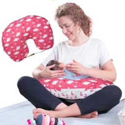 Cloud Portable 6 in 1 New Born Baby Feeding Pillow(Cloud-Pink) Breastfeeding Pillow-image-101