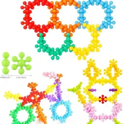 aexoniz toys Star Link Interlocking Activity Construction Building Block Toy for Kid(100 PCS) image 3