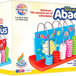 ratnas Junior Abacus (1407) Learn to Count, Add & Subtract with Colourful Beads image 4