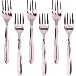 DEV INDUSTRIES Stainless Steel Baby Fork, Dinner Fork, Fruit Fork, Salad Fork, Serving Fork Set-image-11