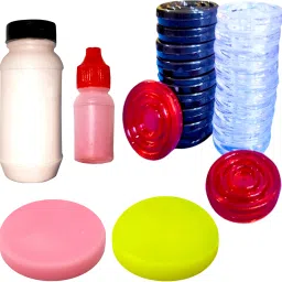 Carrom crystal coins with 2 strickers and 2 powder bottles carrom crystal pawns Carrom Pawns-image-81