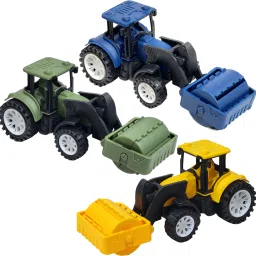 Friction Power Road Roller Vehicle Toy Set for Kids, 3 Pcs Push & Go Vehicle Toy-33