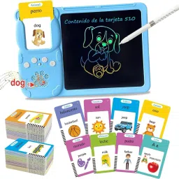Interactive 224 Wordsc 2 in 1 Talking Flash Cards with LCD Writing Tablet-16
