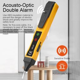 a and s tools Inductive 70-250V AC/ 250V DC with Sound Light Alarm NO Battery Digital Voltage Tester image 5