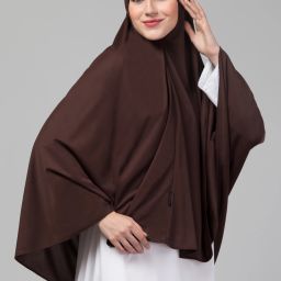 Solid Polyester Women Brown Scarf-image-34