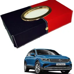 Chrom-Black-Red Tisue Box Leatherete-487 Vehicle Tissue Dispenser-image-78