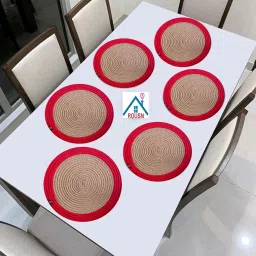 Round Pack of 6 Table Placemat-23