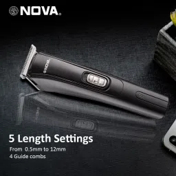 NOVA NHT 1039 USB Trimmer 45 minRuntime 4 Length Settings image 4