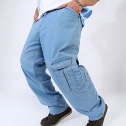 instafab plus Men Regular Mid Rise Blue Jeans-picture-9
