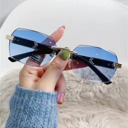 UV Protection Rectangular Sunglasses (Free Size)-image-72