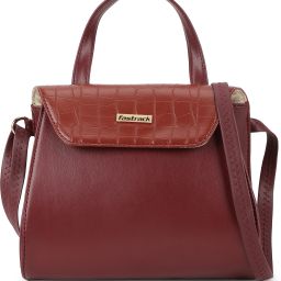 Women Maroon Satchel-image-21