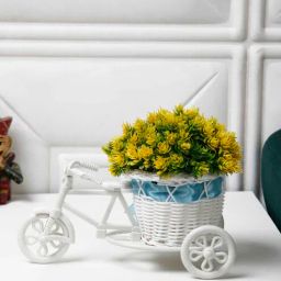 foliyaj Cycle Yellow Plastic Artificial Flowers-picture-7