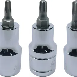 T-20+T-25+T-27+T-45, Hardened Chrome Vanadium Steel, Torx-Bit-Socket Socket Set-1