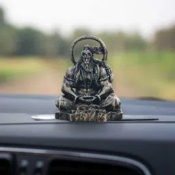 Sitting Hanuman Ji Statue for Car Dashboard, Temple | Meditating Hanuman Idol Decorative Showpiece - 9 cm-image-14