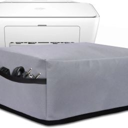 CRASOME Dust Proof Printer Cover for HP 2820 / HP 4929 Deskjet Advantage Ultra - Grey Printer Cover-image-10
