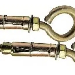 Hard Metal Closed Hook Anchor Fasteners, 8mm, 2 Pieces, Gold Hook 2 (Pack of 2) Hook 2-image-19