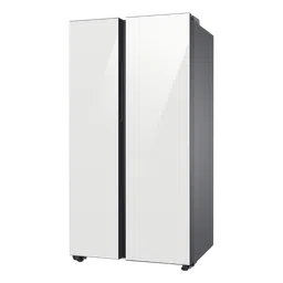 SAMSUNG 653 Litres 3 Star Frost Free Side by Side Door Smart Wifi Enabled Refrigerator with Twin Cooling Plus Technology (RS76CB81A312HL, Clean White) image 4