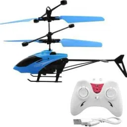 Kids Plastic Induction Type 2-in-1 Flying Helicopter with Remote21-9