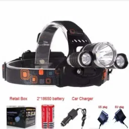 vastarpara 3 LED Head Lamp Flash Light Torch with Adjustable Rechargeable Battery LED Headlamp image 4