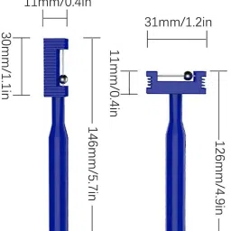 safe-o-kid Tongue Tip Exerciser Lateralization Lifting Oral Muscle Training Set of 2 -Blue Teether image 4