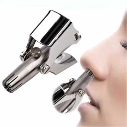 HKZ-YG Manual Nose Hair Trimmer Portable Stainless Steel Nose Hair Remover Grooming Kit 10 minRuntime 2 Length Settings-image-59
