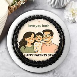 Rich Truffle Eggless Cream Cake for Parents Day 500 g-image-68